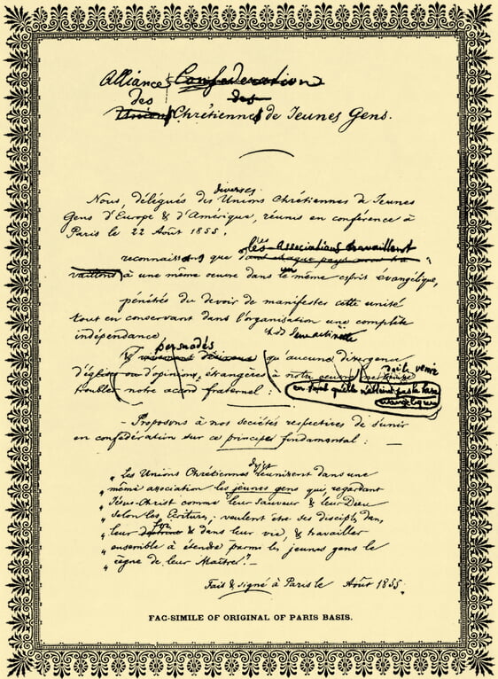 Die Pariser Basis in der franz&ouml;sischen Originalfassung von 1855